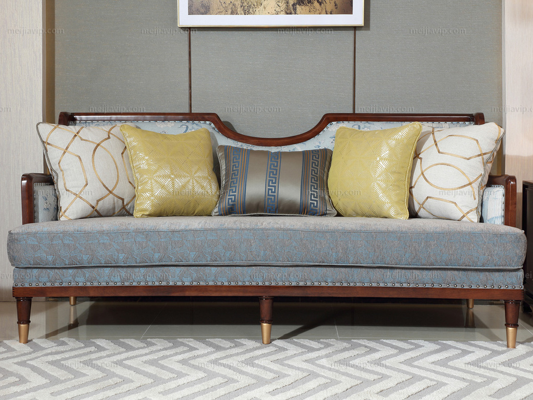 曼哲斯帝 库普思系列 新中式风格布艺(2 3)组合沙发