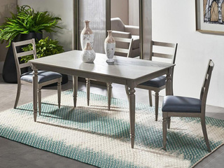  美克家居旗下品牌 美式风格 冬日序章餐桌 经典复古设计 天然橡胶木 1.6米 餐桌