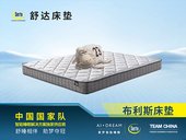 【现货】Serta舒达床垫 布利斯床垫 亲肤透气抗菌阻螨针织面料 1.8*2.0米 舒柔海绵贴合脊椎曲线 时尚灰色包边 边缘加固 平稳承托邦尼尔弹簧 床垫