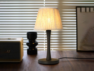 【包邮】 宋式美学风格 白蜡木+布艺灯罩 客厅卧室中古系列 实木LT8003-黑色-三色 黑色 台灯(含光源 E27)（内蒙古，新疆，西藏，青海，甘肃、宁夏等地区不包邮 运费请咨询客服)