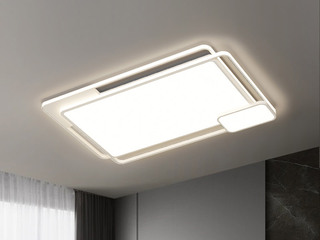 【包邮】 现代简约 铁+亚克力 客厅卧室系列 全屋套餐XY0267白-两室两厅-离线语音+遥控 白色 两室两厅(含光源 LED贴片)（内蒙古，新疆，西藏，青海，甘肃、宁夏等地区不包邮 运费请咨询客服）