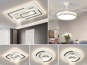 【包邮】格美灯饰 现代简约 铁+亚克力 客厅卧室系列 全屋套餐XY0263黑-三室两厅-三色变光 黑色 三室两厅(含光源 LED贴片)（内蒙古，新疆，西藏，青海，甘肃、宁夏等地区不包邮 运费请咨询客服）