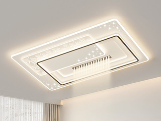 【包邮】 现代简约 铁+亚克力 客厅卧室系列 全屋套餐XY0230黑-两室一厅-离线语音+遥控 黑色 两室一厅(含光源 LED贴片)（内蒙古，新疆，西藏，青海，甘肃、宁夏等地区不包邮 运费请咨询客服）