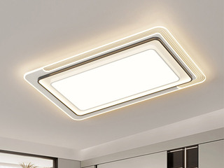 【包邮】 现代简约 铁+亚克力 客厅卧室系列 全屋套餐XY0221黑-两室两厅-三色变光 黑色 两室两厅(含光源 LED贴片)（内蒙古，新疆，西藏，青海，甘肃、宁夏等地区不包邮 运费请咨询客服）