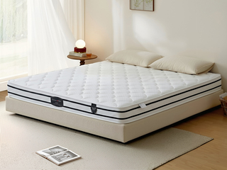  【性价比Top1】防螨除菌针织面料 软糯亲肤干爽透气 大芯高锰邦尼尔弹簧 强韧支撑硬核护脊 舒适柔软高回弹海绵 科学承托软弹释压 舒享美梦 1.5*2.0米 床垫