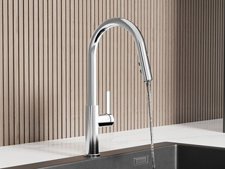 【包邮】 现代简约风格 两功能抽拉厨房龙头 面盆龙头