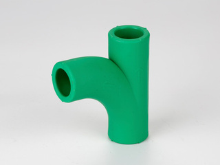 PP-R彩色水管 顺水三通 规格25 数量96个/箱 绿色