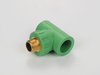 PP-R彩色水管 外螺纹三通 规格25*1/2 数量144个/箱 绿色