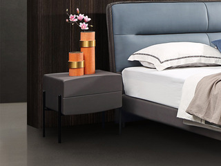  潮品系列 极简风格 C-28床头柜 扪科技布床头柜