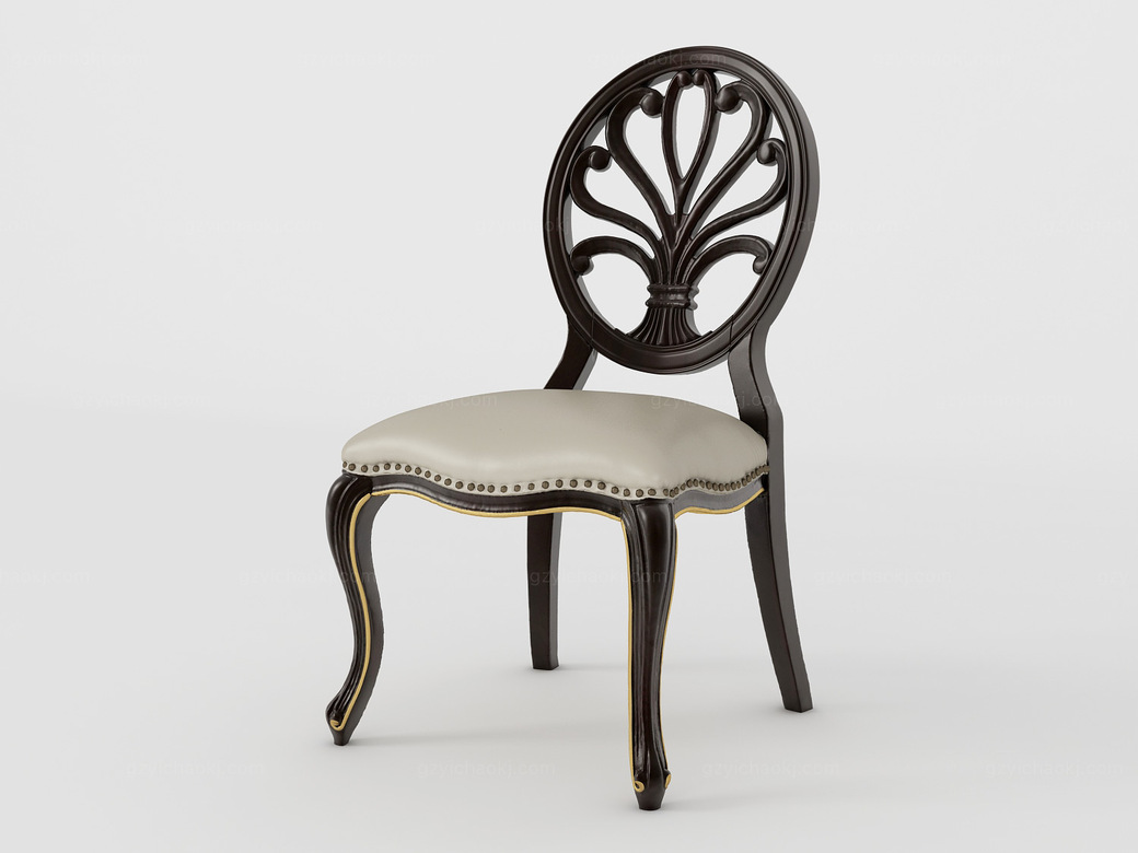 圣妮斯 简欧系列 泰国进口橡胶木框架 纳帕仿真皮 j202-椅子