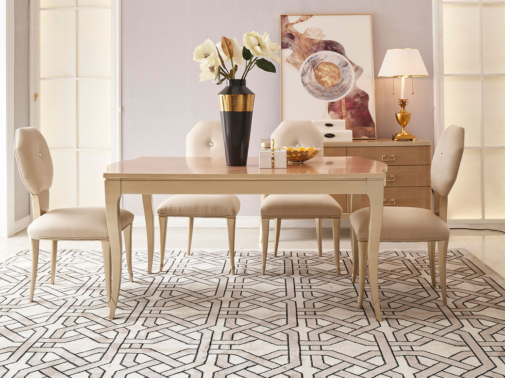 【餐桌】美克世家 简美风格 北美进口榉木坚固框架 木面 1.