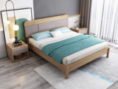 木之家 北欧风格 泰国进口橡胶木 松木床板条 1.8*2.0米床