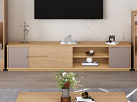 木之家 北欧风格 泰国进口橡胶木 1.8米电视柜