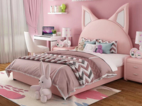 梵克美家 轻奢风格 扪布 粉色 床头柜