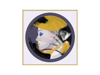  晶瓷+铝合金框 晶瓷画
