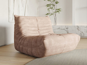 罗曼仕 轻奢风格 高弹舒适 轻薄柔软舒适 麂皮绒布 定型棉 粉色 单人位 沙发