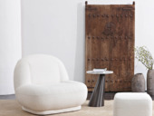 Milantti 米兰蒂 极简风格 超柔舒适 泰迪绒+实木框架 休闲椅